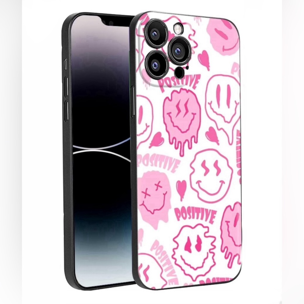 iPhone 14 Pro Max Pink Dripping Smiles Positive Radiate Face🎀